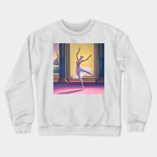 Ballerina Dancing Painting Olympus Crewneck Sweatshirt